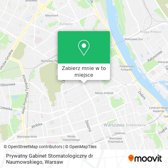 Mapa Prywatny Gabinet Stomatologiczny dr Naumowskiego