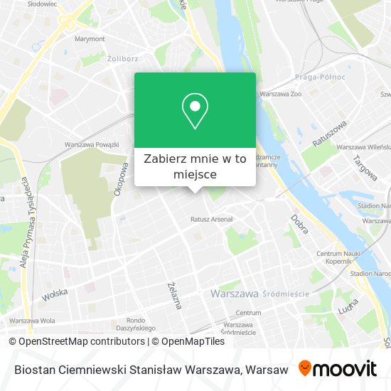 Mapa Biostan Ciemniewski Stanisław Warszawa