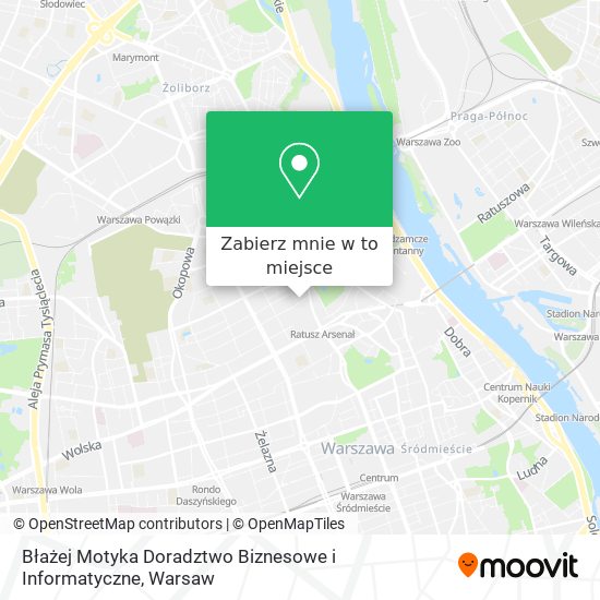 Mapa Błażej Motyka Doradztwo Biznesowe i Informatyczne