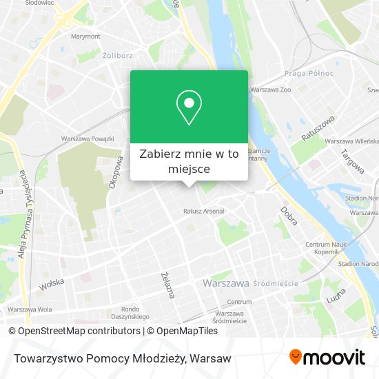 Mapa Towarzystwo Pomocy Młodzieży