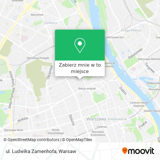 Mapa ul. Ludwika Zamenhofa