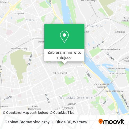 Mapa Gabinet Stomatologiczny ul. Długa 30