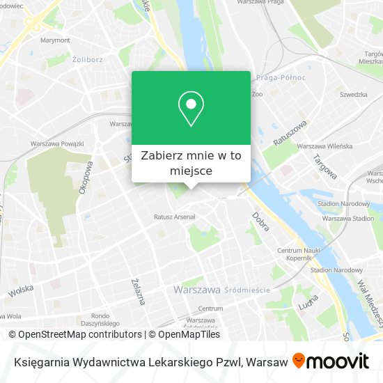 Mapa Księgarnia Wydawnictwa Lekarskiego Pzwl