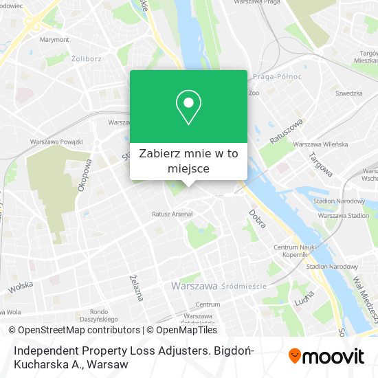 Mapa Independent Property Loss Adjusters. Bigdoń-Kucharska A.