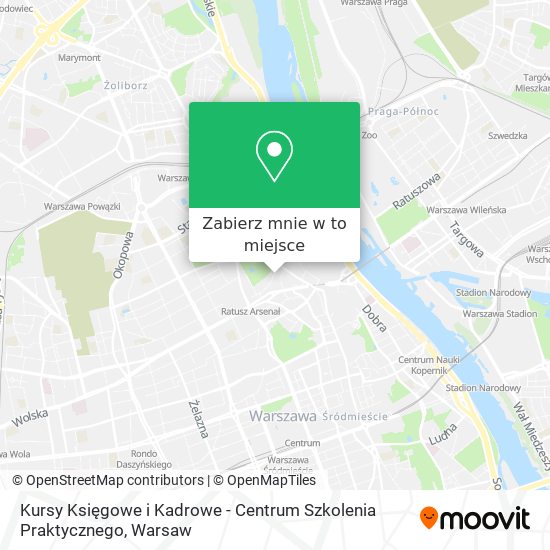 Mapa Kursy Księgowe i Kadrowe - Centrum Szkolenia Praktycznego