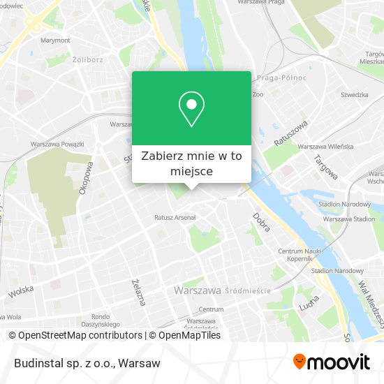 Mapa Budinstal sp. z o.o.