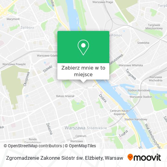 Mapa Zgromadzenie Zakonne Sióstr św. Elżbiety