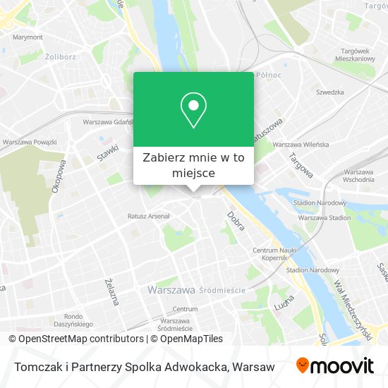 Mapa Tomczak i Partnerzy Spolka Adwokacka