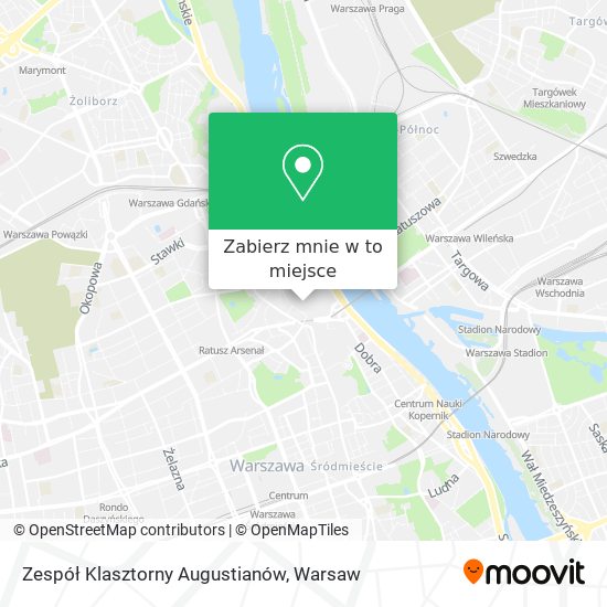 Mapa Zespół Klasztorny Augustianów