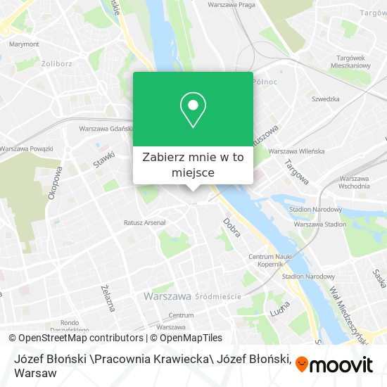 Mapa Józef Błoński \Pracownia Krawiecka\ Józef Błoński