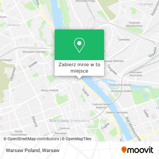 Mapa Warsaw Poland