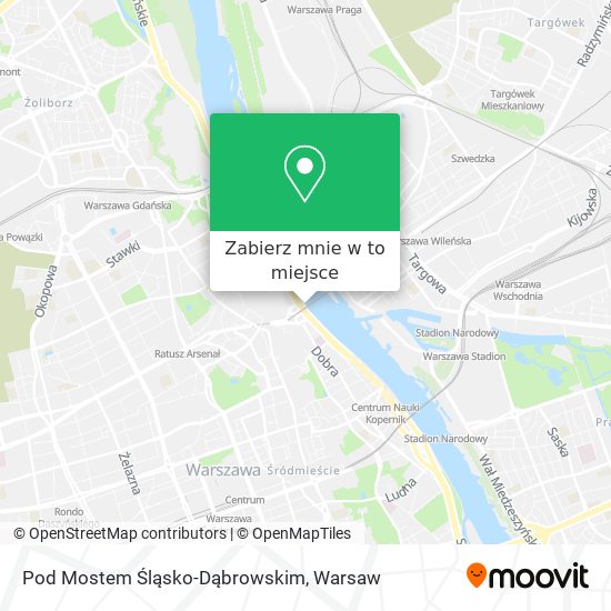 Mapa Pod Mostem Śląsko-Dąbrowskim