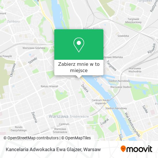 Mapa Kancelaria Adwokacka Ewa Glajzer