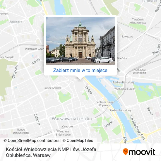 Mapa Kościół Wniebowzięcia NMP i św. Józefa Oblubieńca