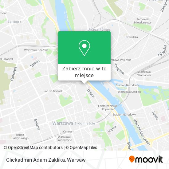 Mapa Clickadmin Adam Zaklika