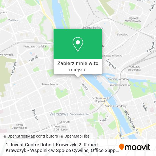 Mapa 1. Invest Centre Robert Krawczyk, 2. Robert Krawczyk - Wspólnik w Spółce Cywilnej Office Supply Cen