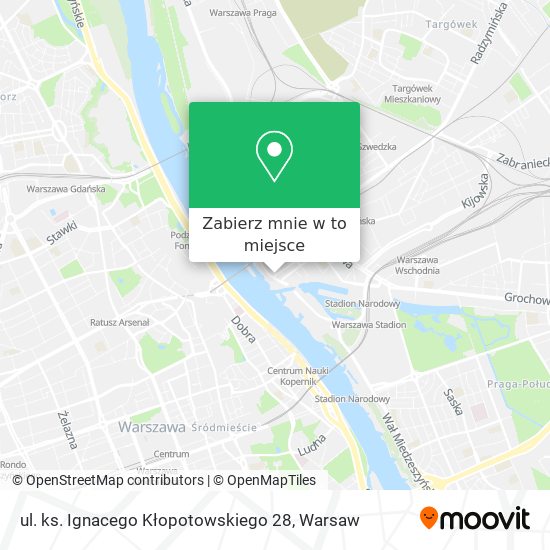 Mapa ul. ks. Ignacego Kłopotowskiego 28