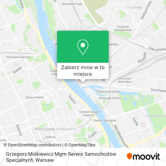 Mapa Grzegorz Miśkiewicz Mgm Serwis Samochodów Specjalnych