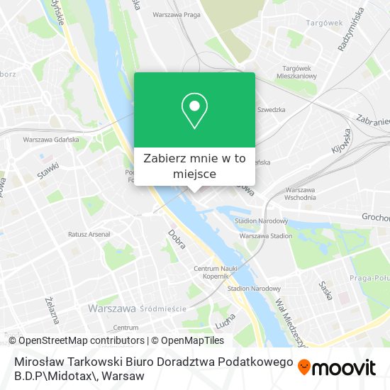 Mapa Mirosław Tarkowski Biuro Doradztwa Podatkowego B.D.P\Midotax\