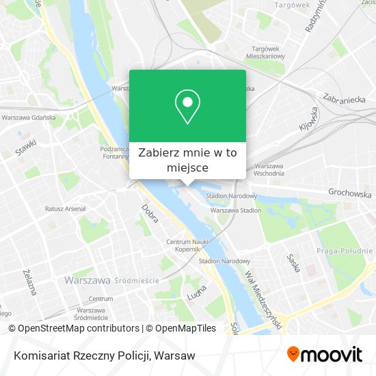 Mapa Komisariat Rzeczny Policji