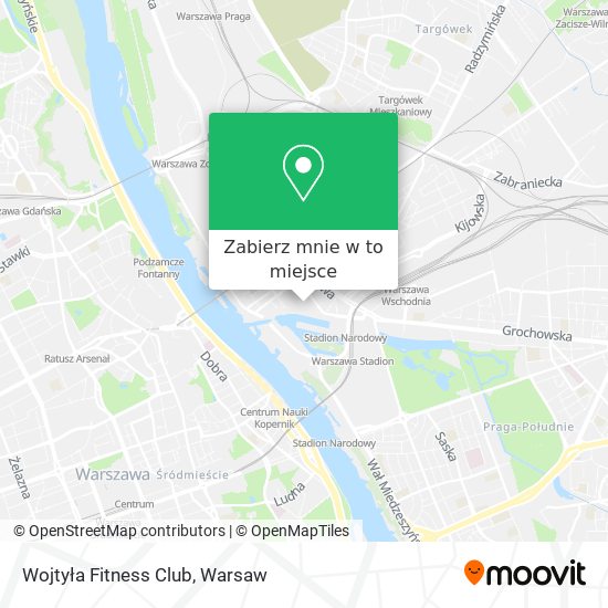 Mapa Wojtyła Fitness Club