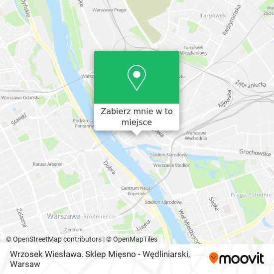 Mapa Wrzosek Wiesława. Sklep Mięsno - Wędliniarski