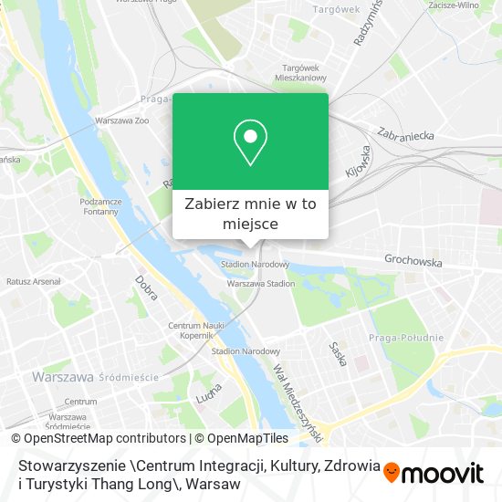 Mapa Stowarzyszenie \Centrum Integracji, Kultury, Zdrowia i Turystyki Thang Long\