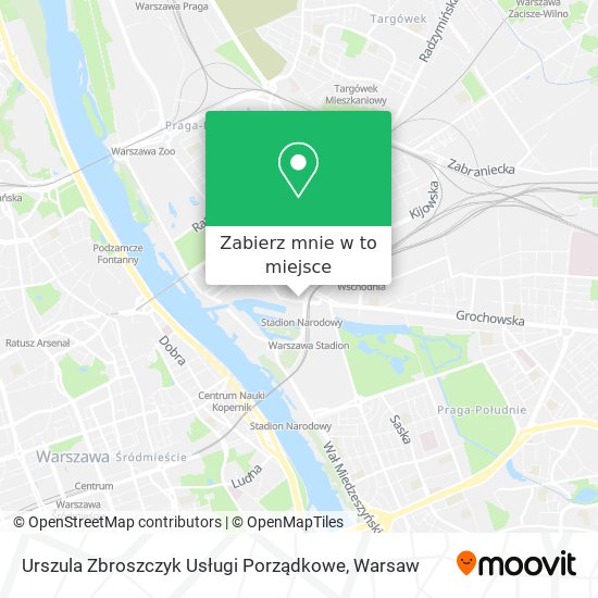 Mapa Urszula Zbroszczyk Usługi Porządkowe