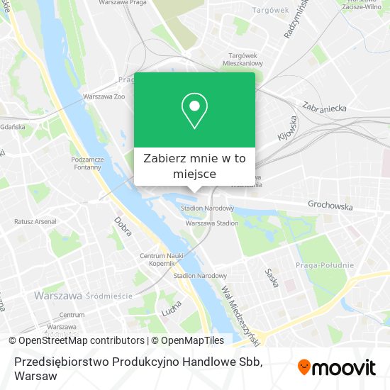 Mapa Przedsiębiorstwo Produkcyjno Handlowe Sbb