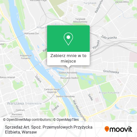 Mapa Sprzedaż Art. Spoż. Przemysłowych Przyżycka Elżbieta