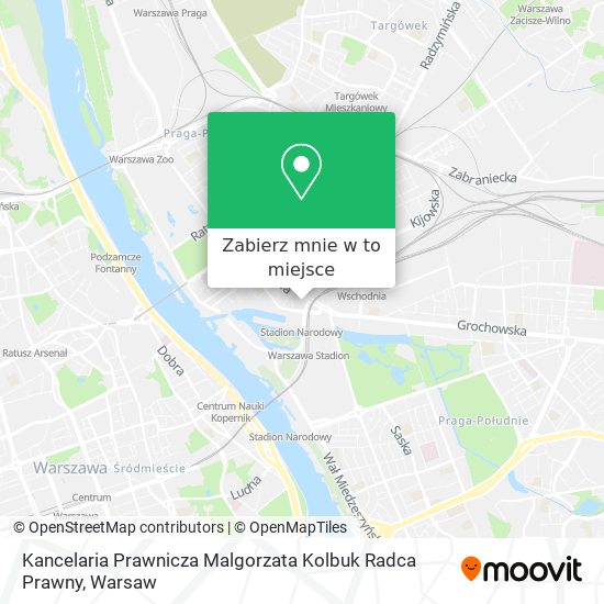 Mapa Kancelaria Prawnicza Malgorzata Kolbuk Radca Prawny