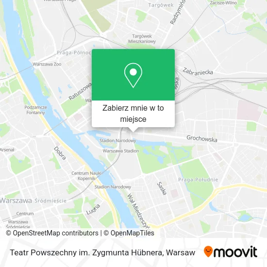 Mapa Teatr Powszechny im. Zygmunta Hübnera