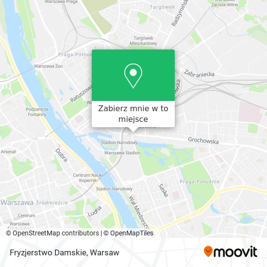 Mapa Fryzjerstwo Damskie