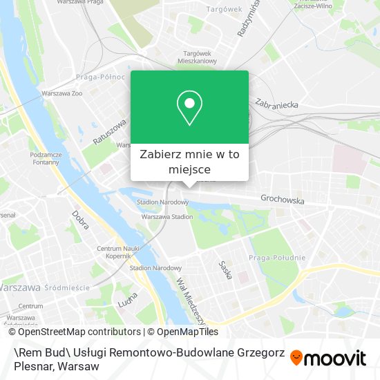 Mapa \Rem Bud\ Usługi Remontowo-Budowlane Grzegorz Plesnar