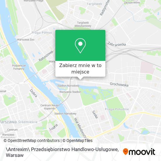 Mapa \Antrexim\ Przedsiębiorstwo Handlowo-Usługowe