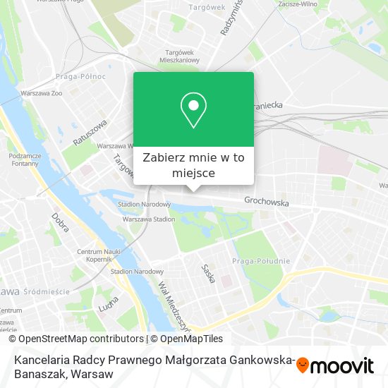 Mapa Kancelaria Radcy Prawnego Małgorzata Gankowska-Banaszak