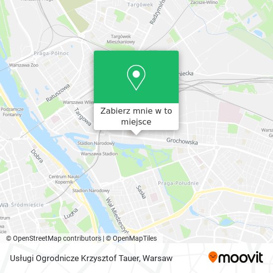 Mapa Usługi Ogrodnicze Krzysztof Tauer