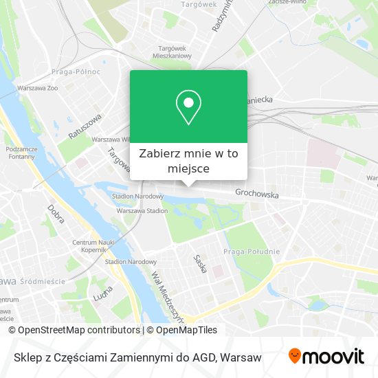 Mapa Sklep z Częściami Zamiennymi do AGD