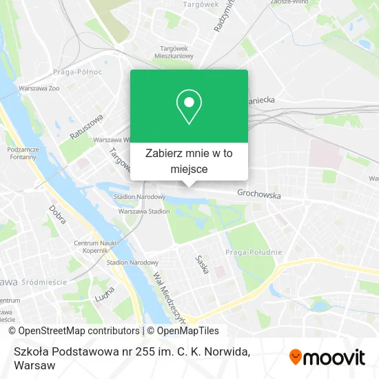 Mapa Szkoła Podstawowa nr 255 im. C. K. Norwida