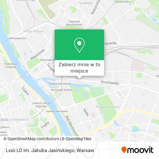 Mapa Lxxii LO im. Jakuba Jasińskiego