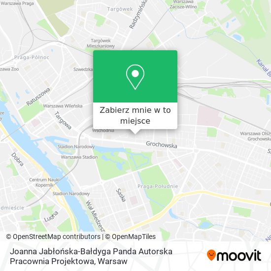 Mapa Joanna Jabłońska-Bałdyga Panda Autorska Pracownia Projektowa