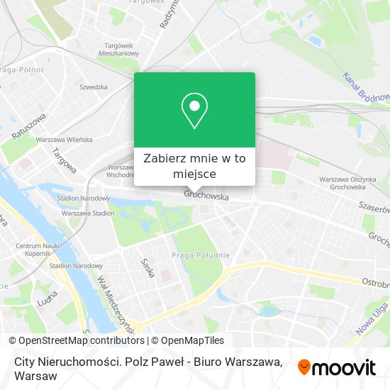 Mapa City Nieruchomości. Polz Paweł - Biuro Warszawa