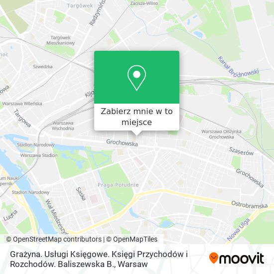 Mapa Grażyna. Usługi Księgowe. Księgi Przychodów i Rozchodów. Baliszewska B.