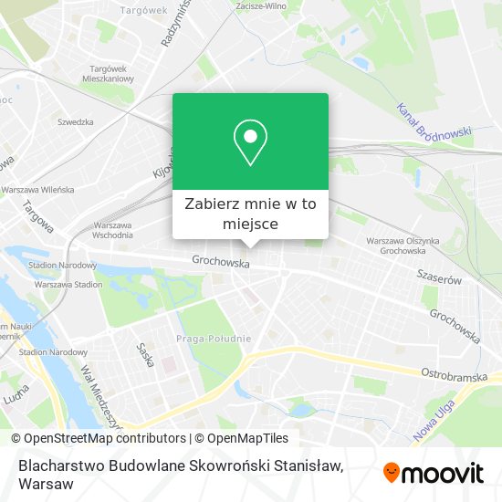 Mapa Blacharstwo Budowlane Skowroński Stanisław