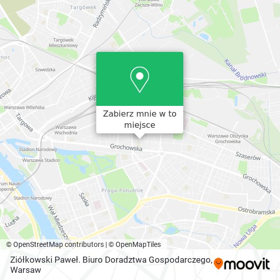 Mapa Ziółkowski Paweł. Biuro Doradztwa Gospodarczego