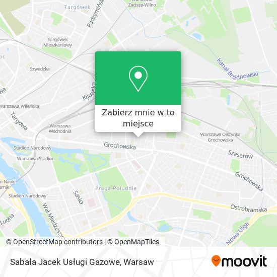 Mapa Sabała Jacek Usługi Gazowe