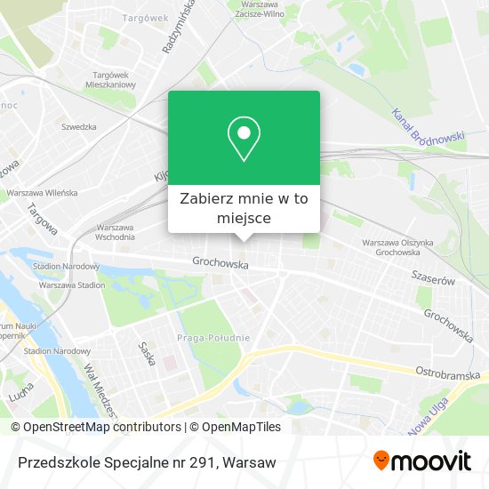 Mapa Przedszkole Specjalne nr 291