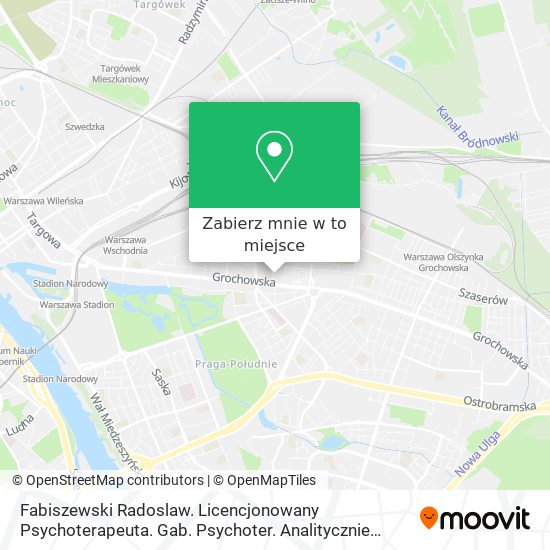 Mapa Fabiszewski Radoslaw. Licencjonowany Psychoterapeuta. Gab. Psychoter. Analitycznie Zorientowanej