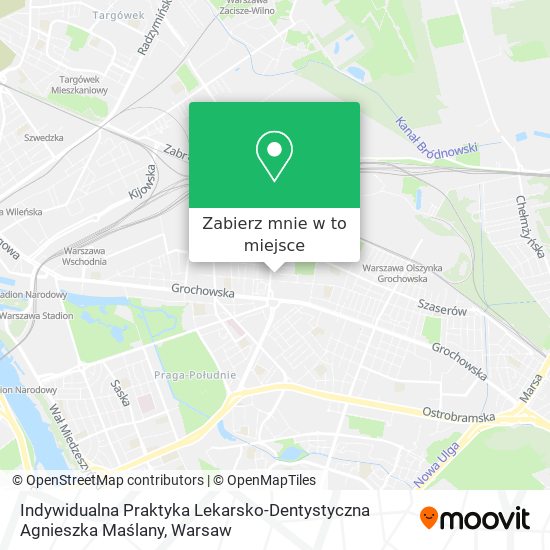 Mapa Indywidualna Praktyka Lekarsko-Dentystyczna Agnieszka Maślany