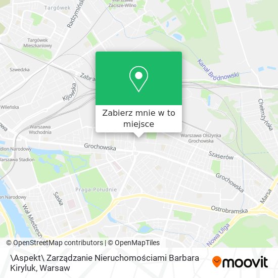 Mapa \Aspekt\ Zarządzanie Nieruchomościami Barbara Kiryluk